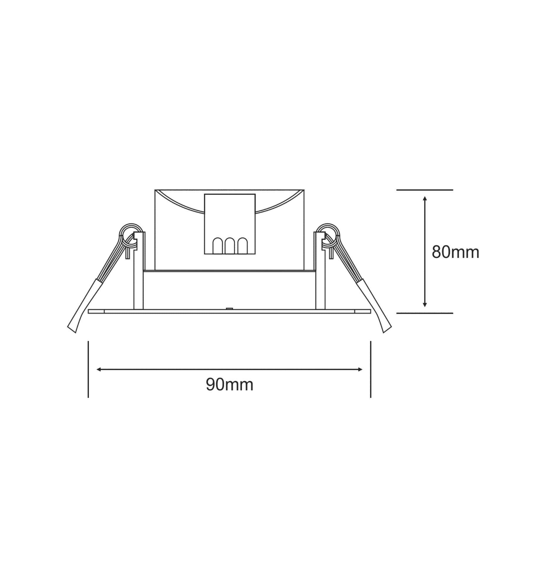 Intego Spot ß2 Supervision Recessed Ceiling Luminaires Techtouch Round Recess Ceiling